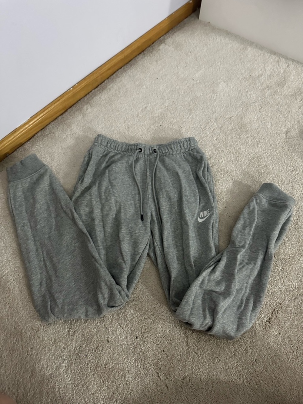 Nike Kids Gray Pull-On Fleece Joggers